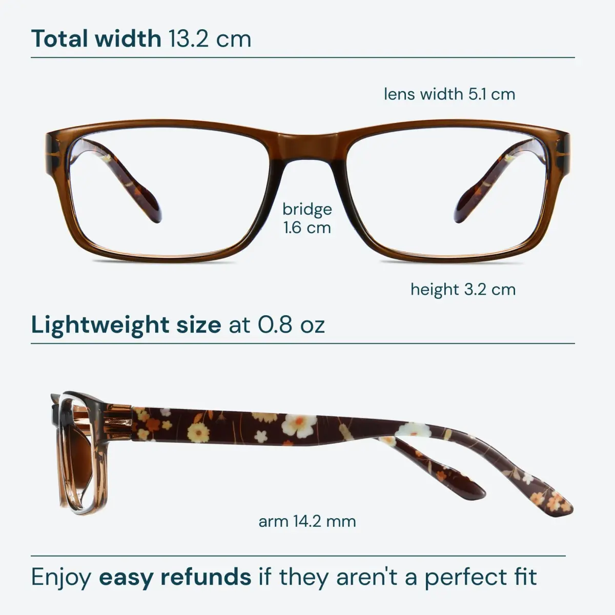 Gaoye 2.5 Professional Reading Glasses for All Day with Blue Light Protection | 5-Pack Flower Vibes - view 6