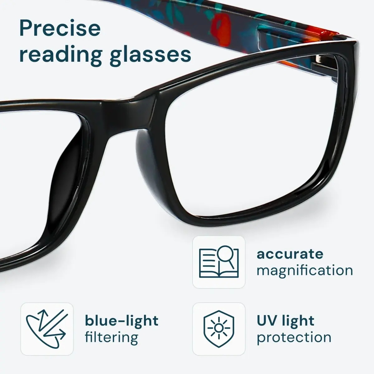 Gaoye 2.5 Professional Reading Glasses for All Day with Blue Light Protection | 5-Pack Flower Vibes - view 2