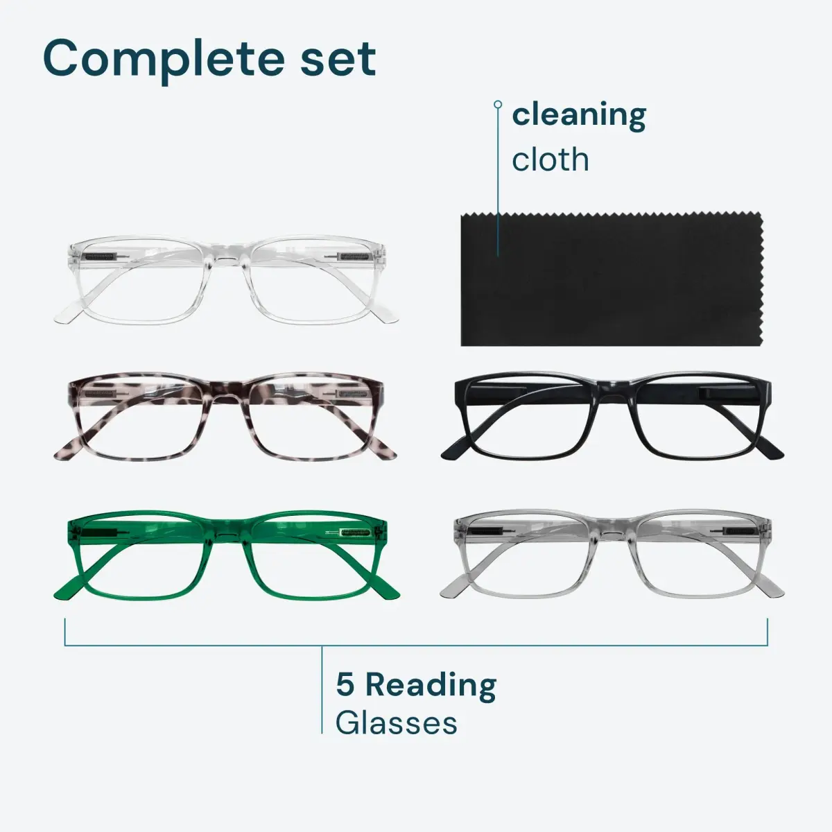 Gaoye 1.75x Professional Reading Glasses with Blue Light Protection, Clear Natural Hues (5-Pack) | All-Day Computer Readers - view 8