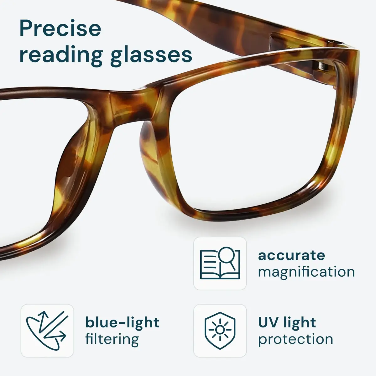 Gaoye 1.5x Magnification Reading Glasses with Blue Light Protection (5-Pack) | Classic Style, Unisex Fit - view 2