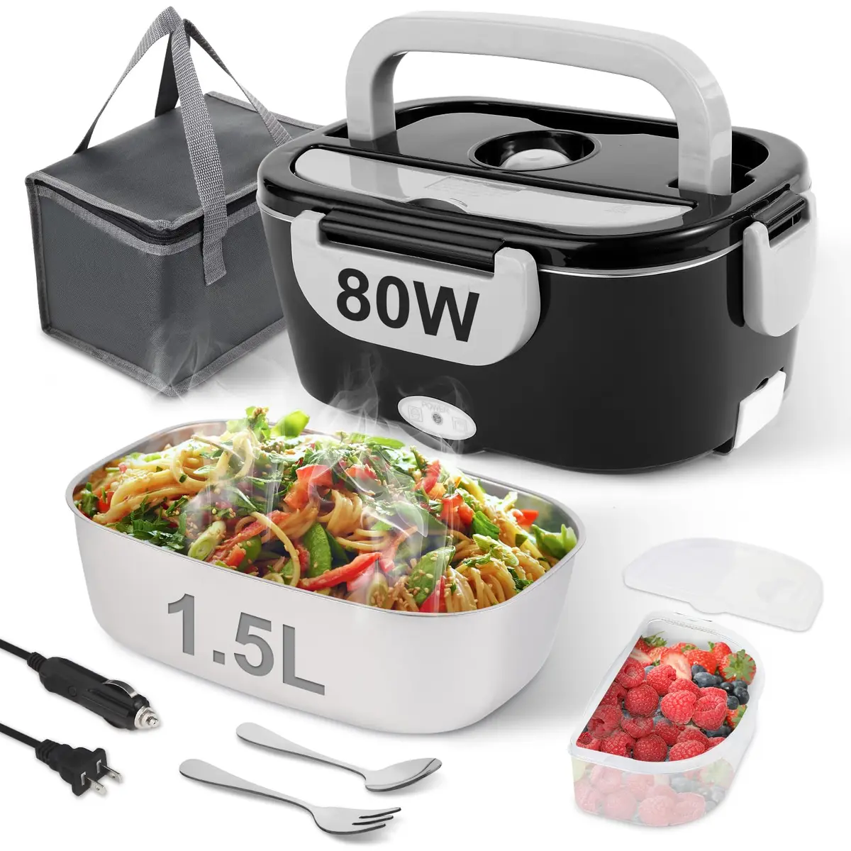 NestDin 80W Electric Lunch Box for Adults 1.5L | Portable, Leakproof & Heats in 25-40 mins - main product image