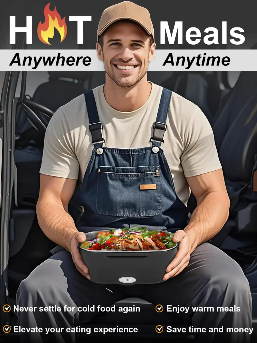 NestDin 80W Electric Lunch Box for Adults 1.5L | Portable, Leakproof & Heats in 25-40 mins - view 2