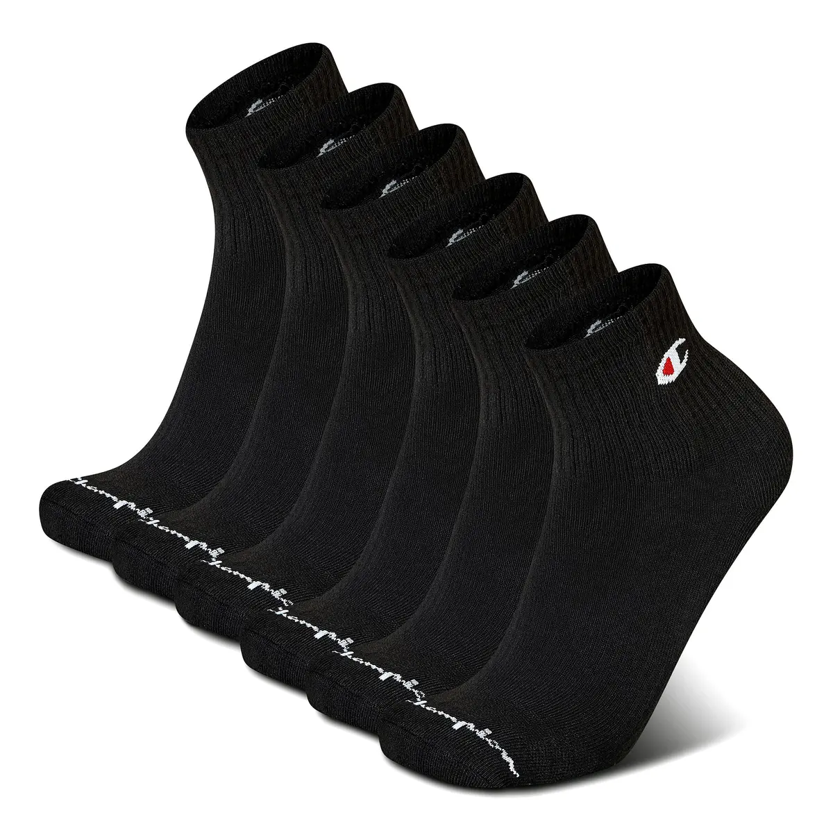 Champion Men's Quarter Socks – 6-pack | Moisture-wicking, Cushioned, Durable Ankle Socks - main product image
