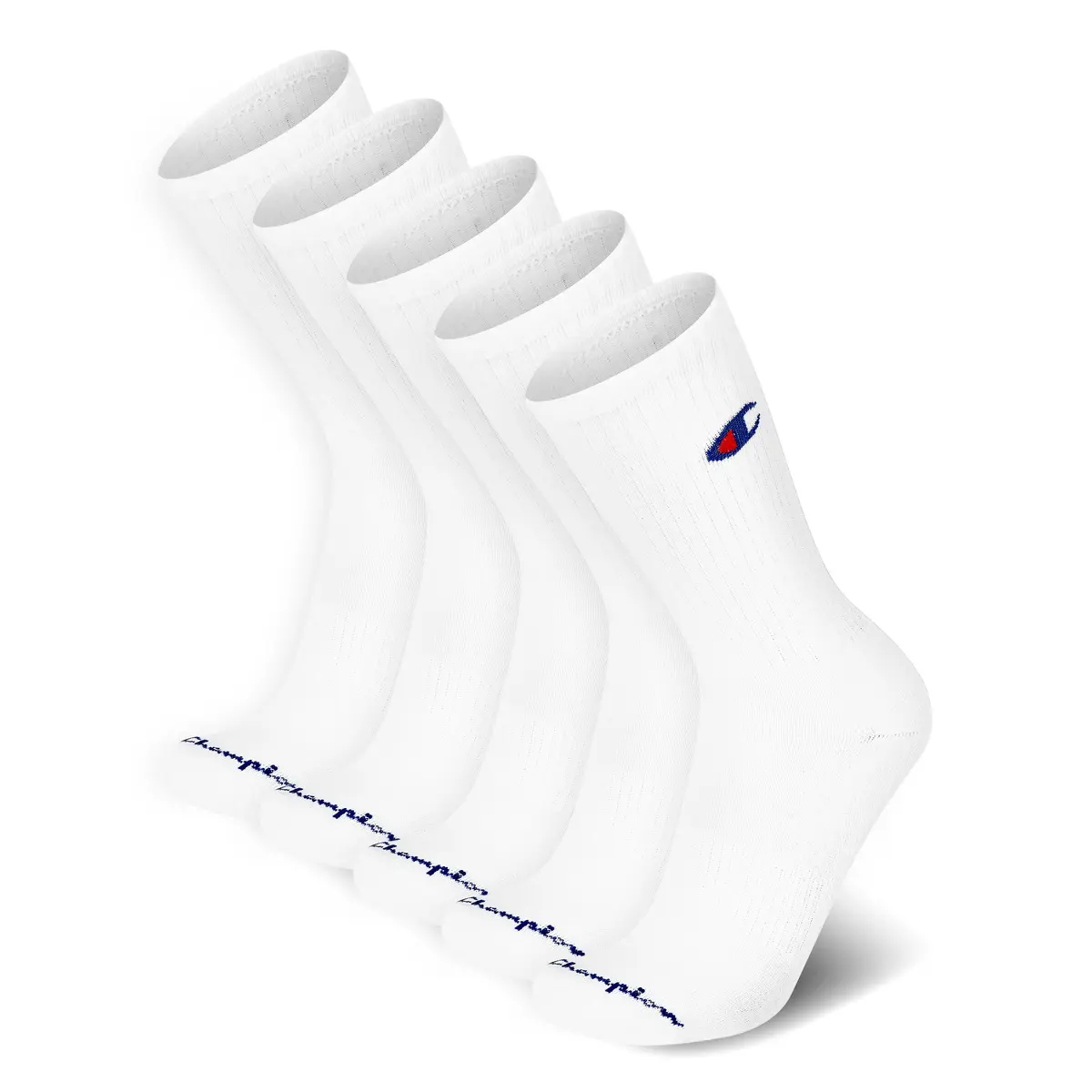 Champion Men's Crew Athletic Socks | Moisture-Wicking, Cushioned, Arch Support (Fits Shoe Size 6-12.5) - main product image