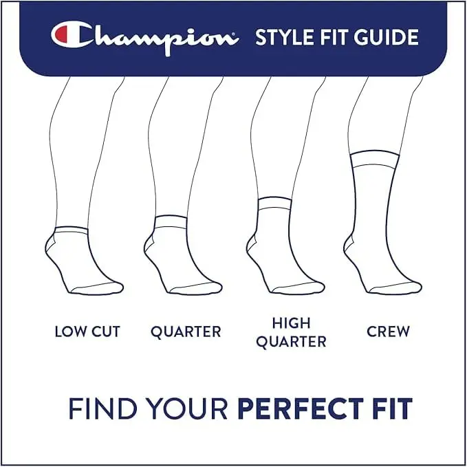Champion Men's Low Cut Athletic Socks 6 Pack | Moisture-Wicking, Durable, Comfortable Fit - view 10