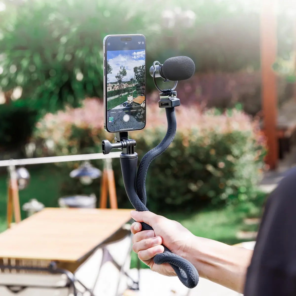 JJC Magnetic Flexible Arm with Clamp for MagSafe Phone & Action Camera | 313g (11oz) Bendable Mount - view 7