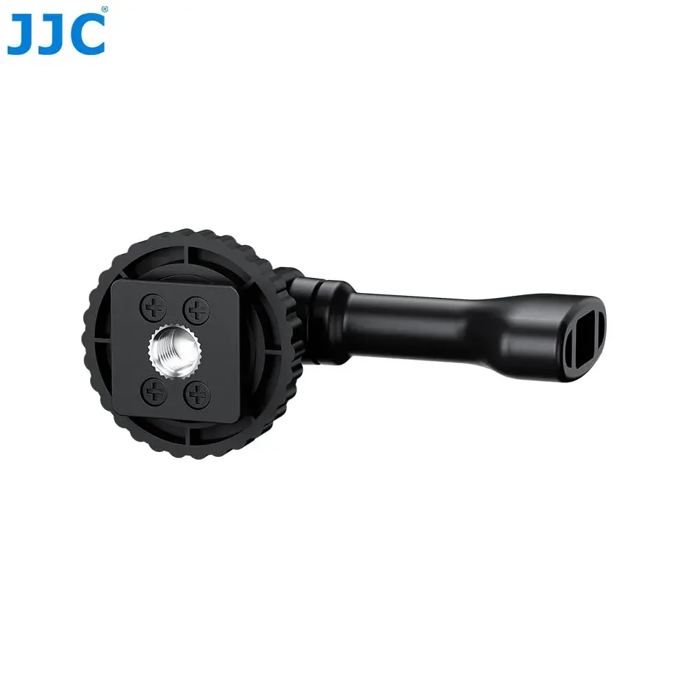 JJC 2-in-1 Action Camera Hot Shoe Mount Adapter with 1/4"-20 Hole & Tilt Adjustment | Black ABS Material - view 8