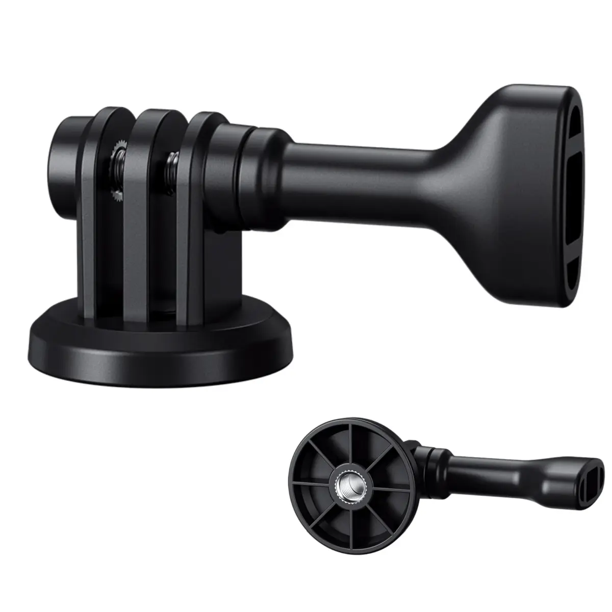 JJC Action Camera Tripod Mount Adapter with 1/4"-20 Hole for DJI Osmo Action Cameras | Lightweight ABS & Metal Build - main product image