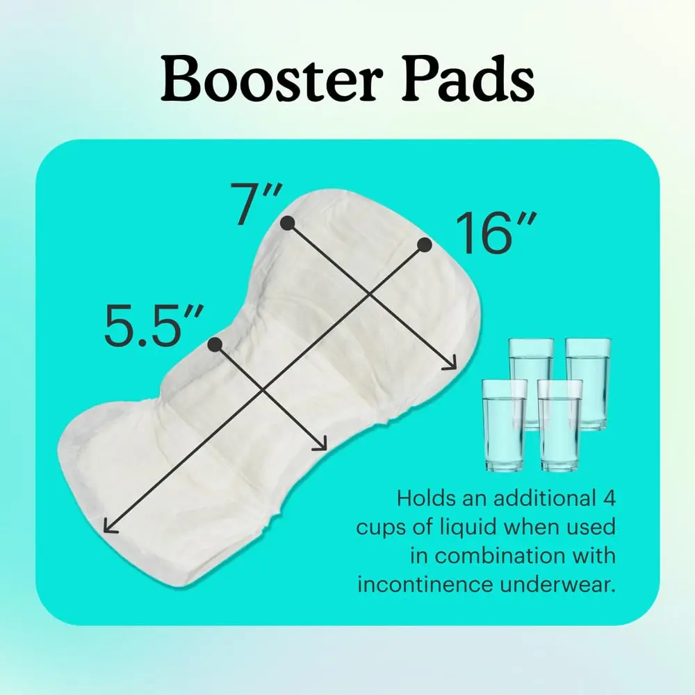 Because Overnight Booster Pads Fits All Adult Diapers | Extra Absorbency for Night Use - view 7