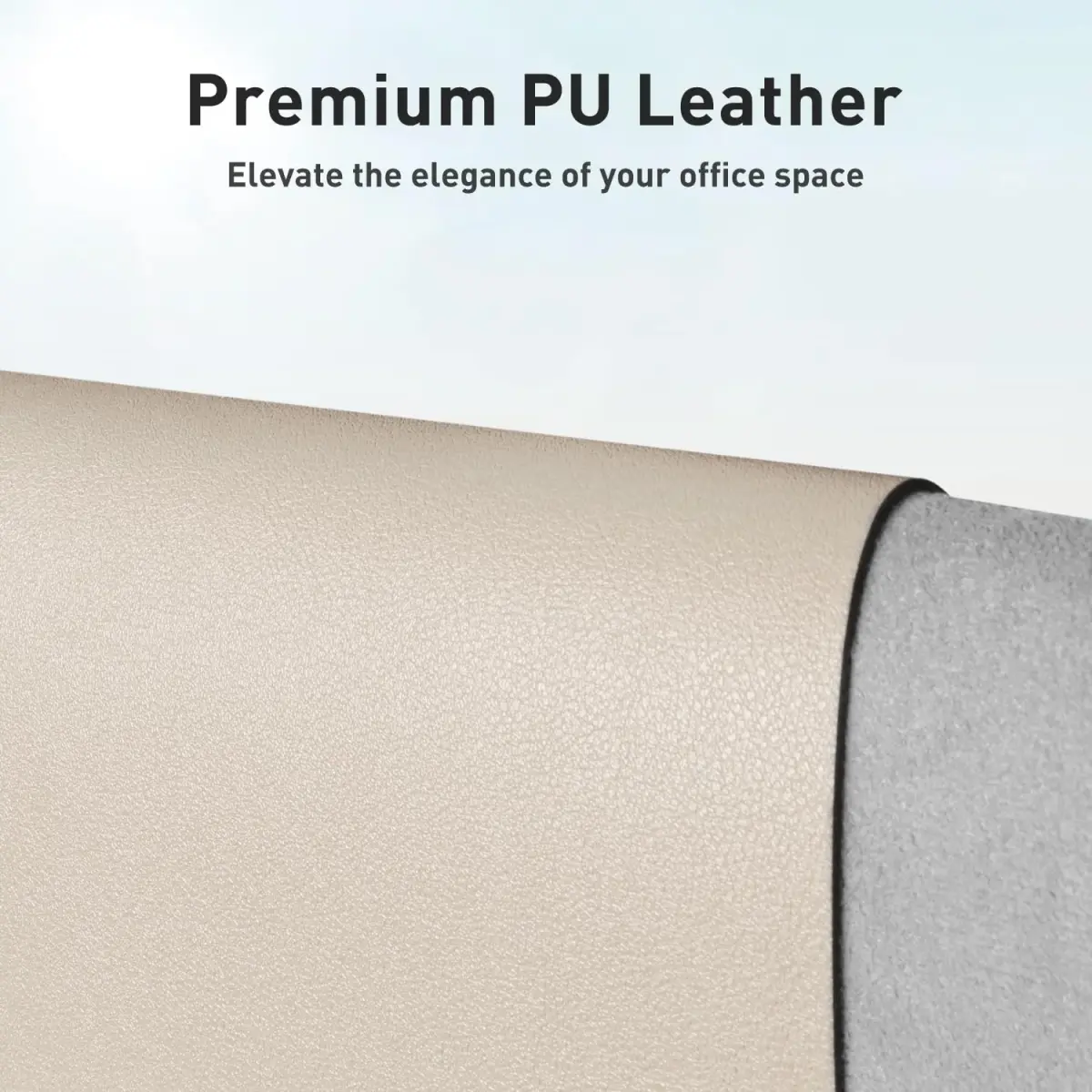 Aothia PU Leather Desk Pad Protector - Non-Slip Mouse Pad & Writing Mat for Office/Home, Waterproof, Easy to Clean (121.92cm x 43.18cm, Eggshell) - view 2