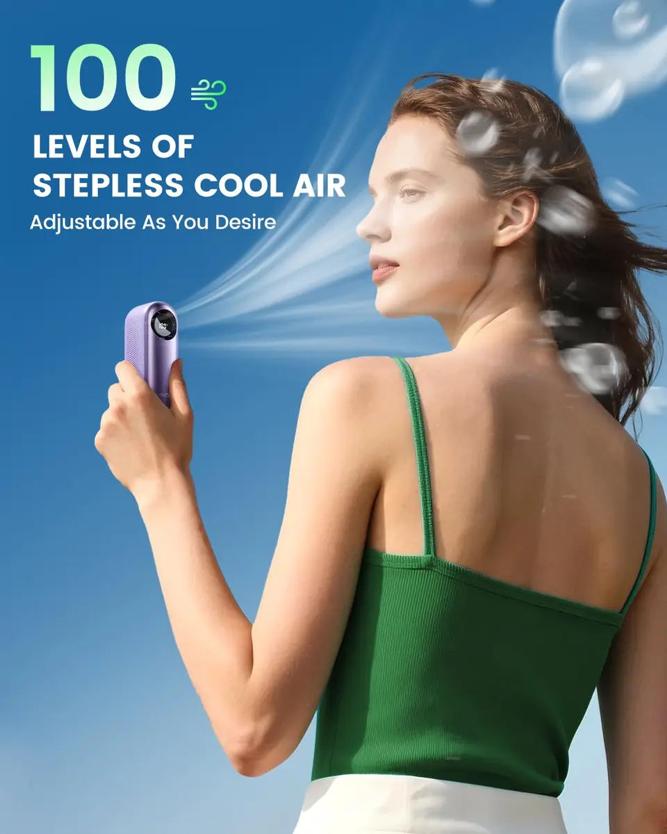 coldSky Portable Handheld Turbo Fan 4000mAh | Adjustable Speed & Compact Design for Travel & Outdoors - view 4