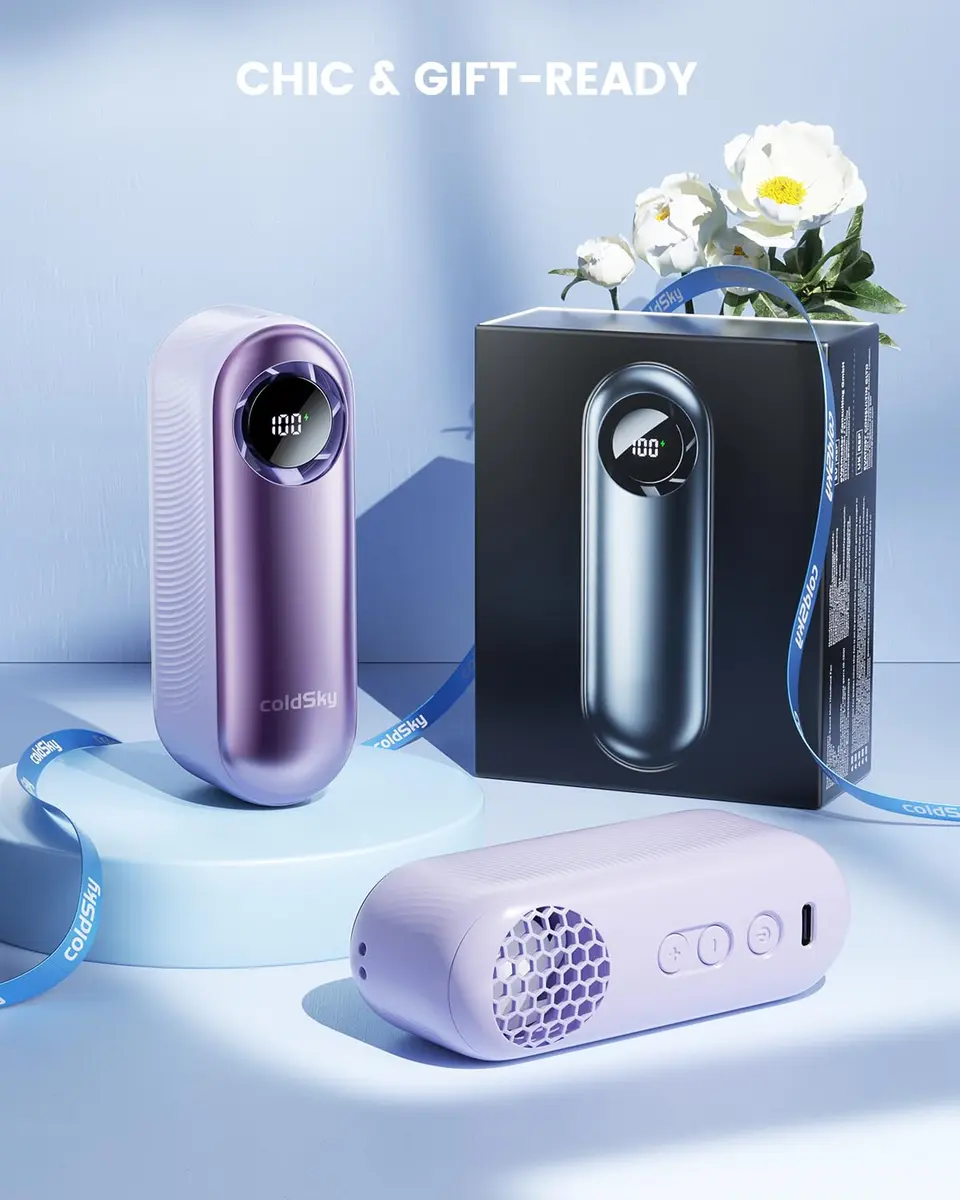 coldSky Portable Handheld Turbo Fan 4000mAh | Adjustable Speed & Compact Design for Travel & Outdoors - view 7