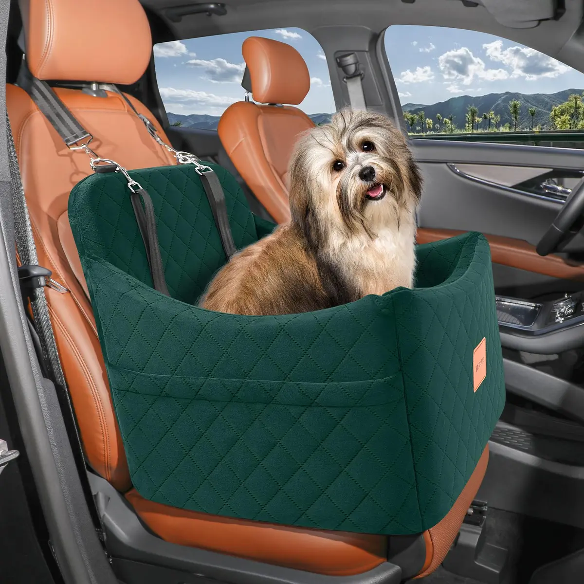 INDYBUD Dog Booster Car Seat for Dogs up to 35lbs | Safe Travel & Indoor Use - view 7