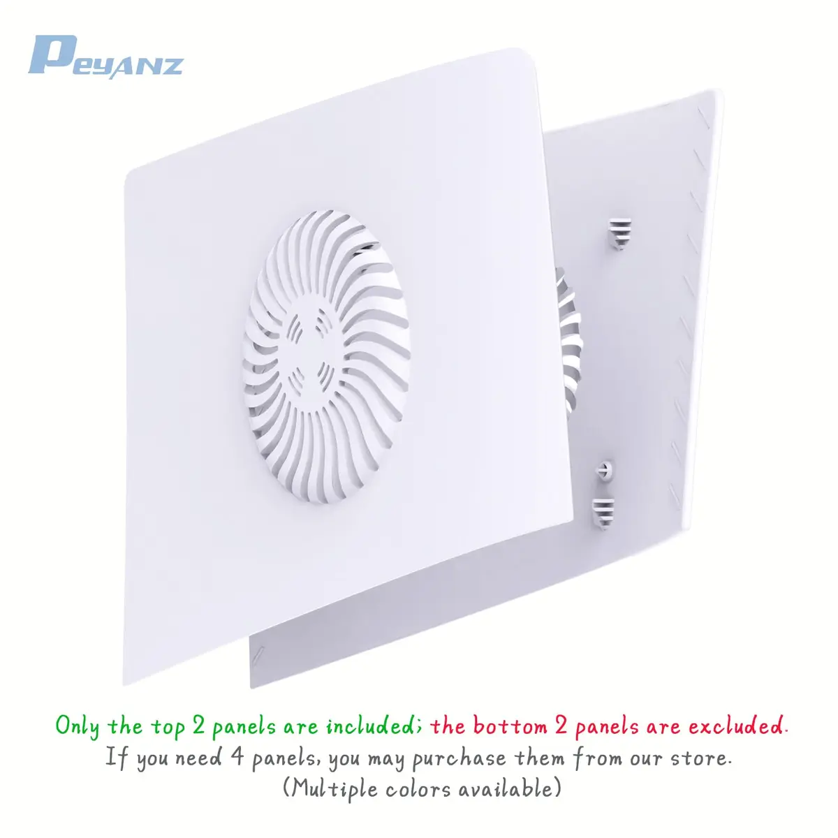 PEYANZ Upper Vented Faceplate Cover for PS5 Pro | Precise Fit & Enhanced Cooling (70-120 chars) - view 2