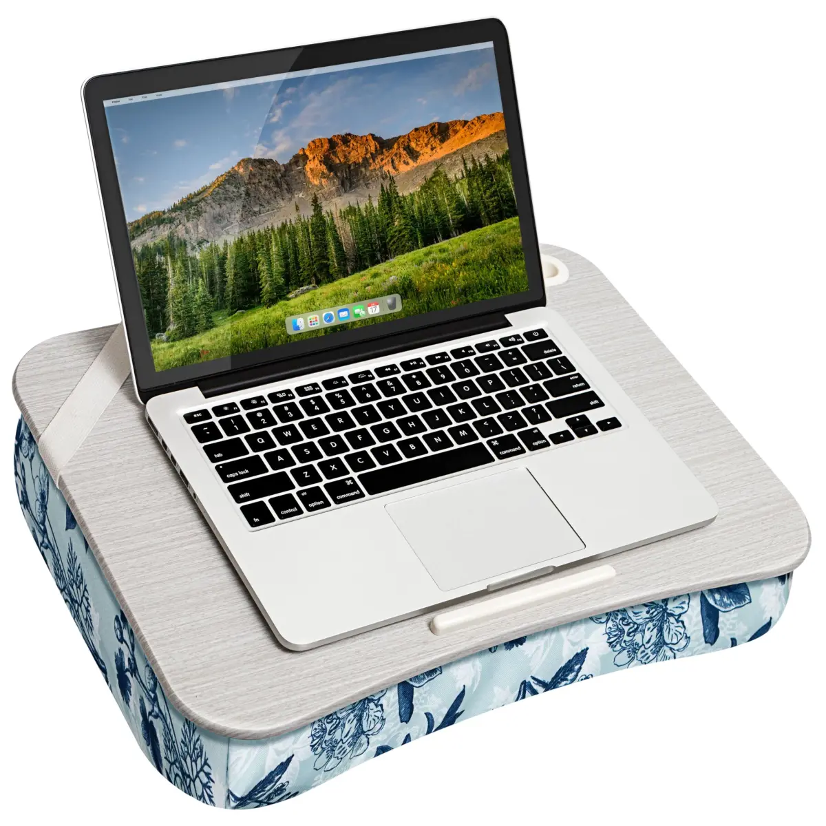 LapGear Designer Lap Desk - Blue Blossoms 2-Pack with Storage Basket | Stable Workspace for Laptops Up to 15.6" | 3.29 kg (7.25 lb) - view 8