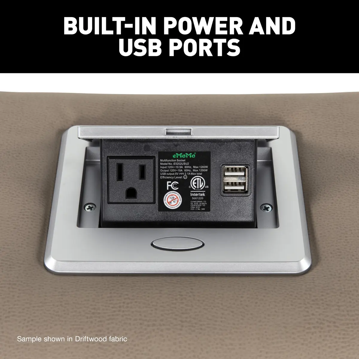 THOMAS PAYNE Signature Seismic Series Dellmead RV Center Console 12" | Storage & Power - view 6