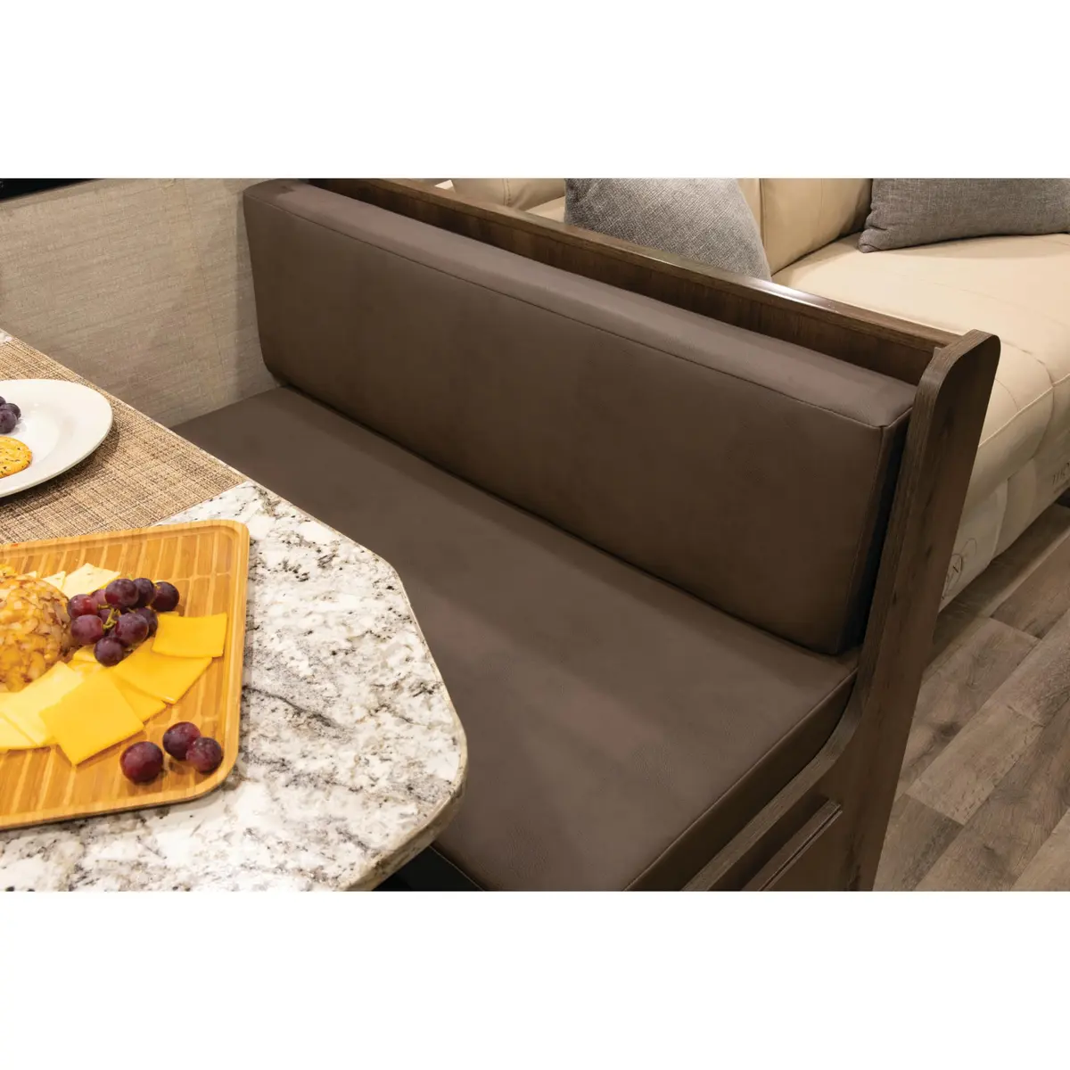 THOMAS PAYNE Signature 42" Driftwood RV Dinette Cushions | 4" High-Density Foam, Easy Clean, 7-Year Hydrolysis Warranty - view 2