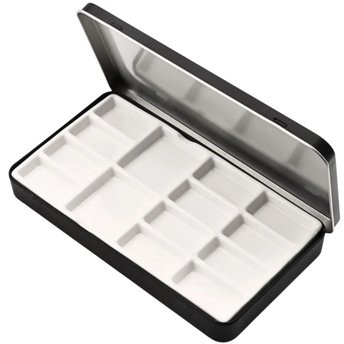 MOTOFITOOL Travel Watercolor Palette, Ceramic 14 Well, Portable Art Box with Lid & Sponge - main product image