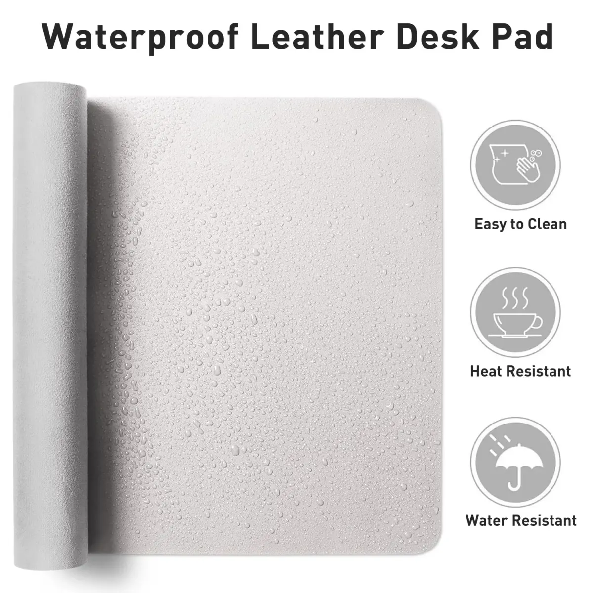 Aothia Large PU Leather Desk Pad Protector – Non-Slip Mouse Pad & Writing Mat 59.9cm x 34.8cm (23.6" x 13.7") | Professional & Durable - view 7