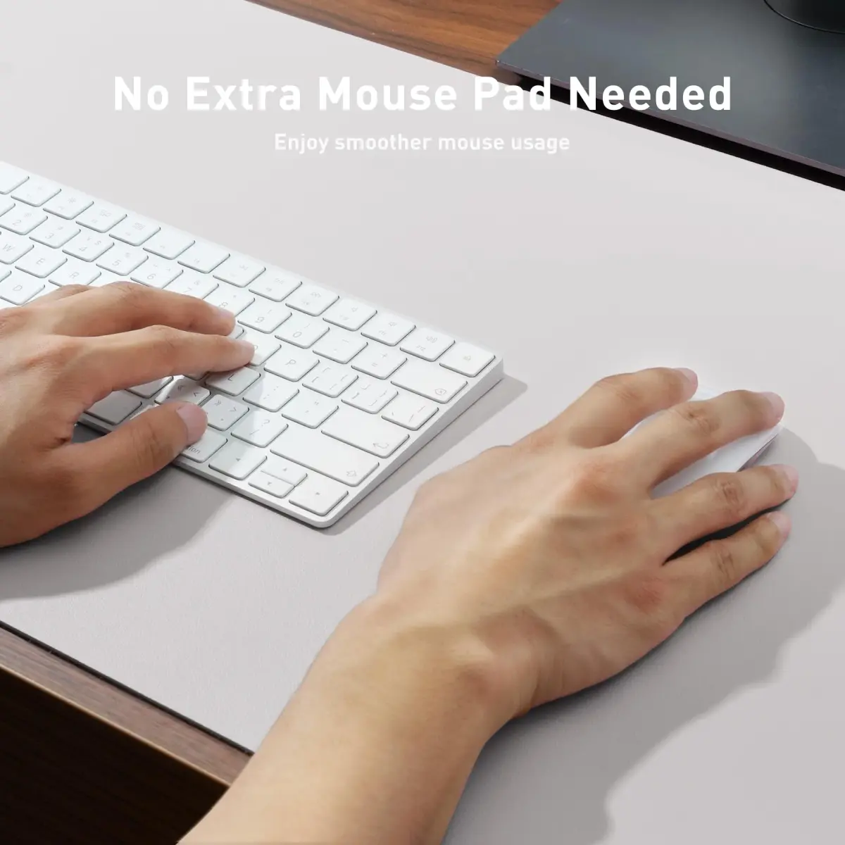 Aothia Large PU Leather Desk Pad Protector – Non-Slip Mouse Pad & Writing Mat 59.9cm x 34.8cm (23.6" x 13.7") | Professional & Durable - view 3