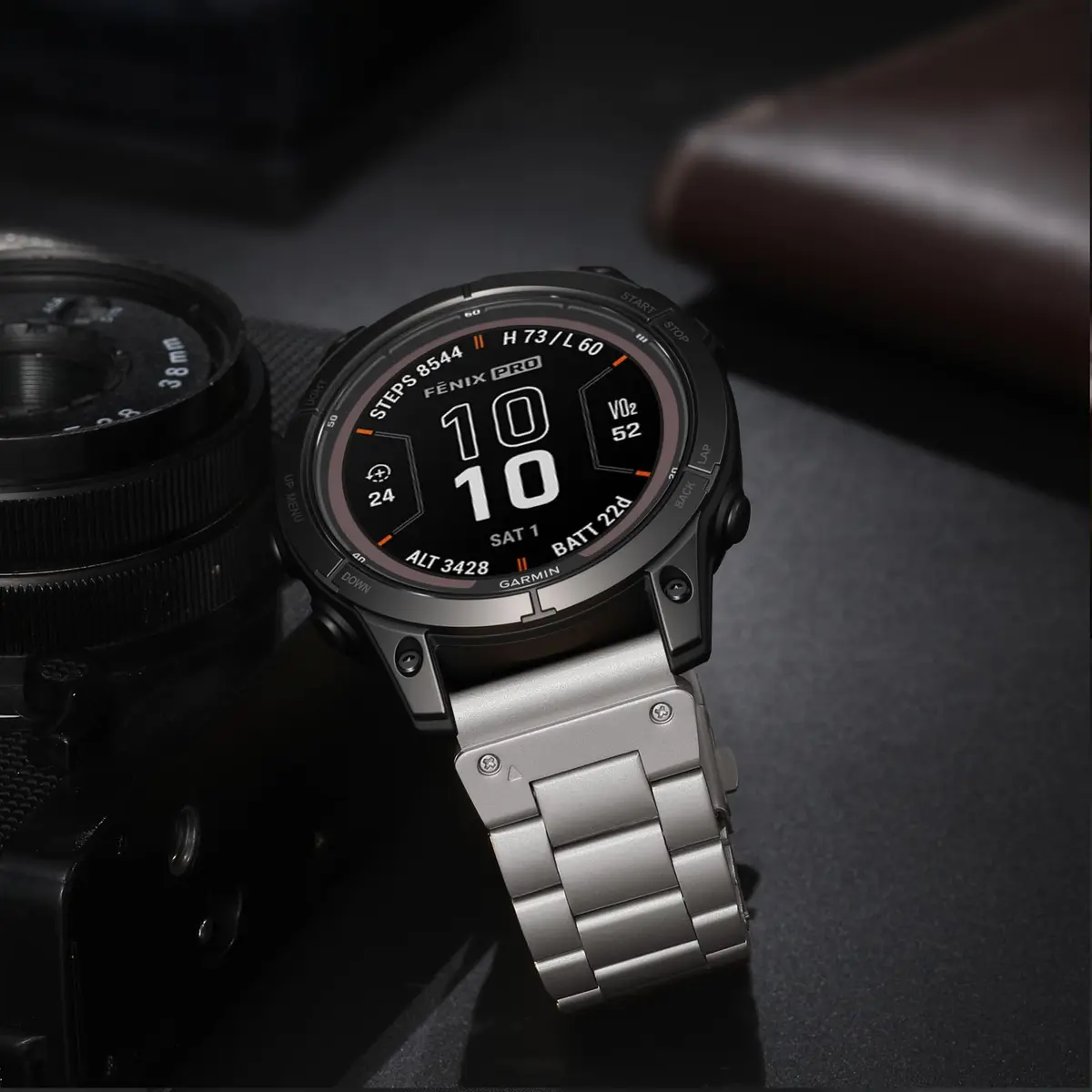 GEAK 22mm Stainless Steel Watch Band Compatible with Garmin Fenix 8/7/6/5 & Forerunner 945/935/Approach S70 47mm | QuickFit Strap - view 4