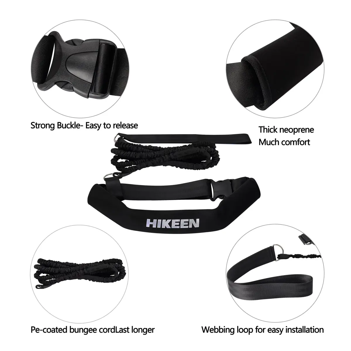 Hikeen Swimming Training Belt 2-Pack | Stationary Swim Harness with 4M Tether for Endless Pools - view 2