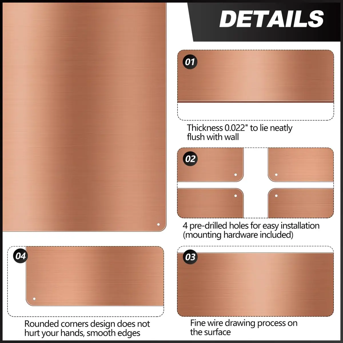 Yaocom Stainless Steel Stove Backsplash 24 x 30 Inch (61 x 76 cm) | Protects Walls from Splatter - view 3