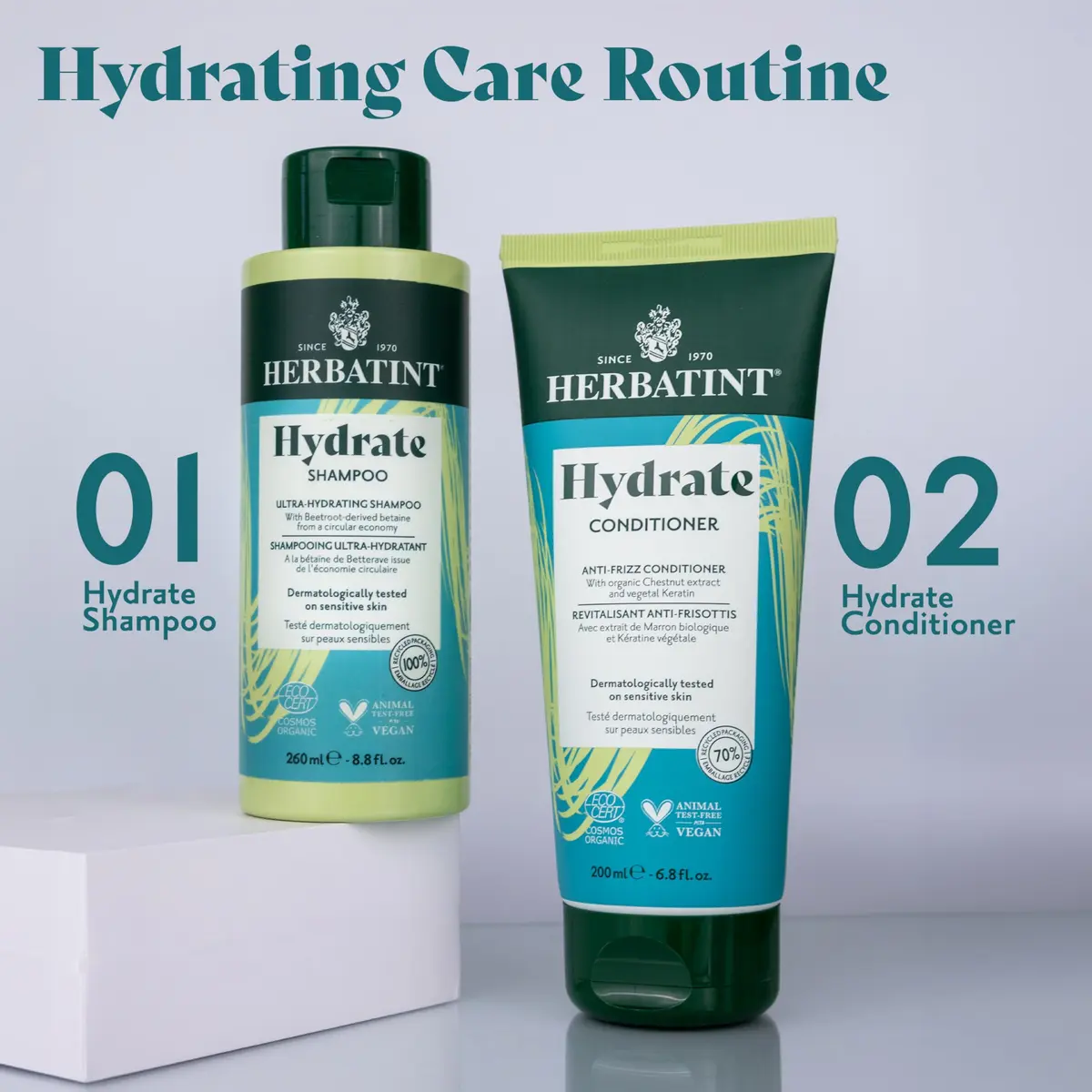 Herbatint Hydrate Conditioner for Color Treated Hair | Sulfate Free, 6.8 Fl Oz - view 6