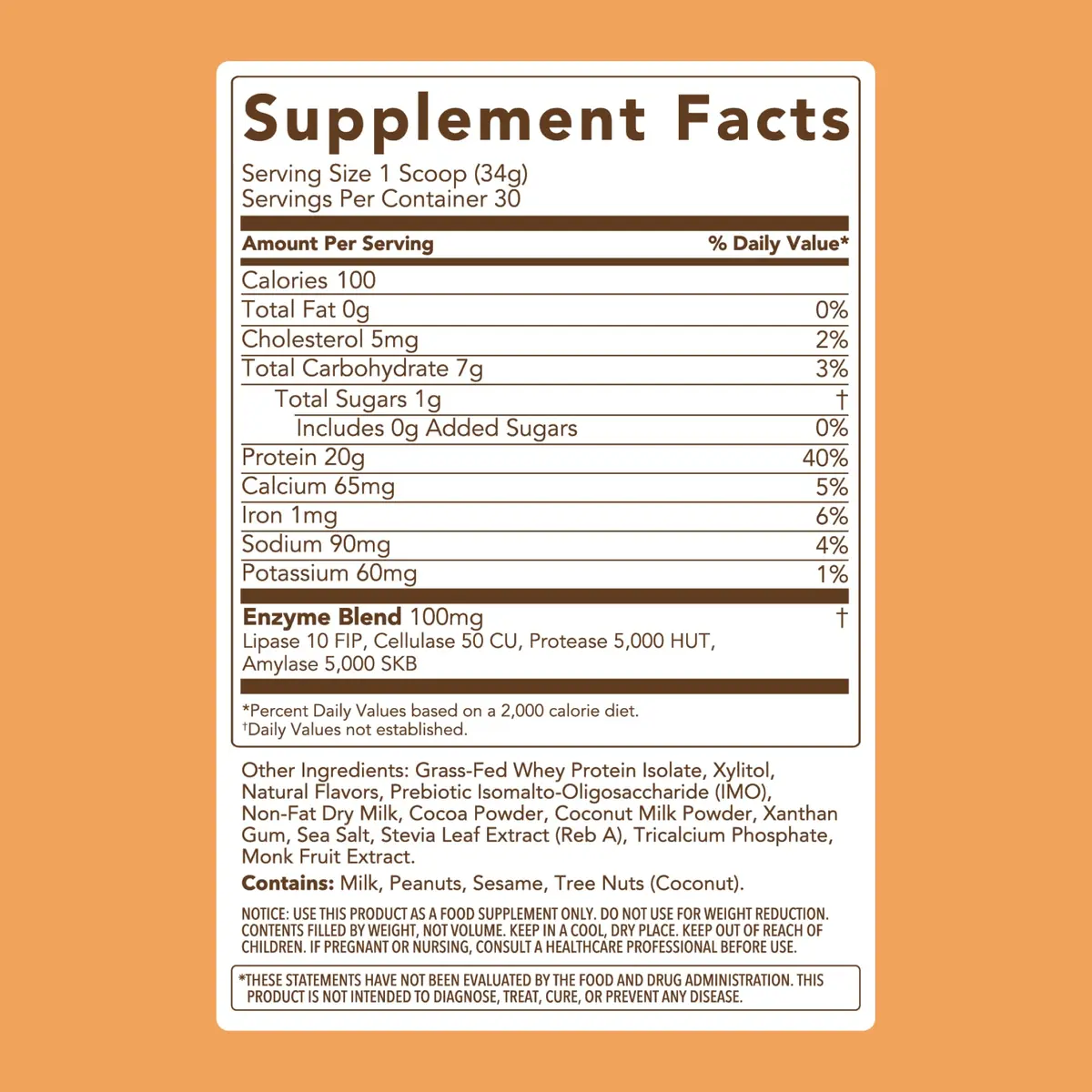 Clean Simple Eats Whey Protein Powder, Chocolate Peanut Butter | 30 Servings, 20g Protein, Gluten-Free - view 3