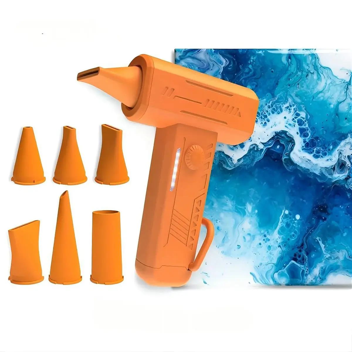 NISITEM Cordless 6-Nozzle Paint Blower | Fluid Art & Dutch Pour Tool, 1 Count - main product image
