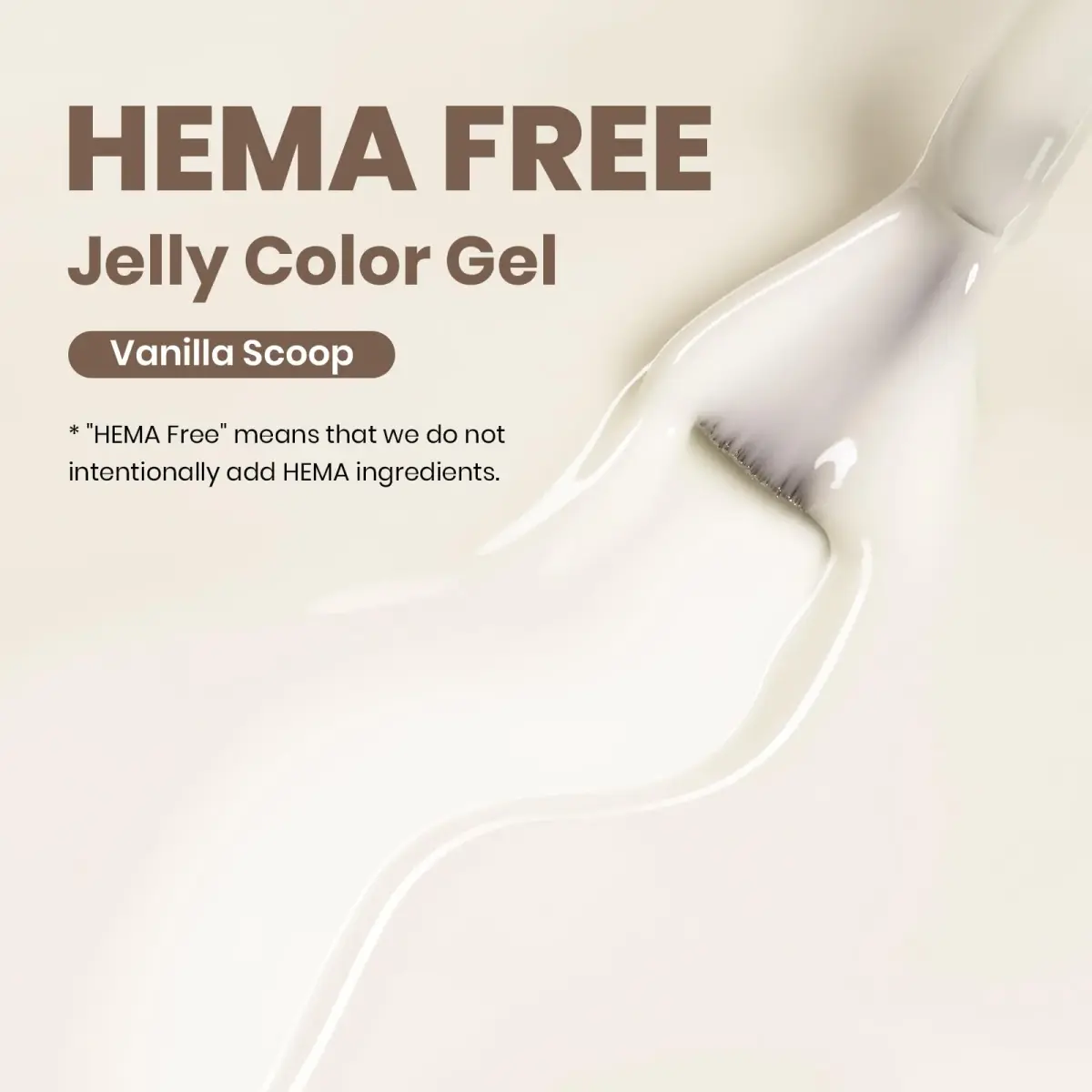 Beetles Gel Polish Vanilla Scoop Milky White Jelly Gel Nail Polish 15ml | Sheer & Buildable - view 2