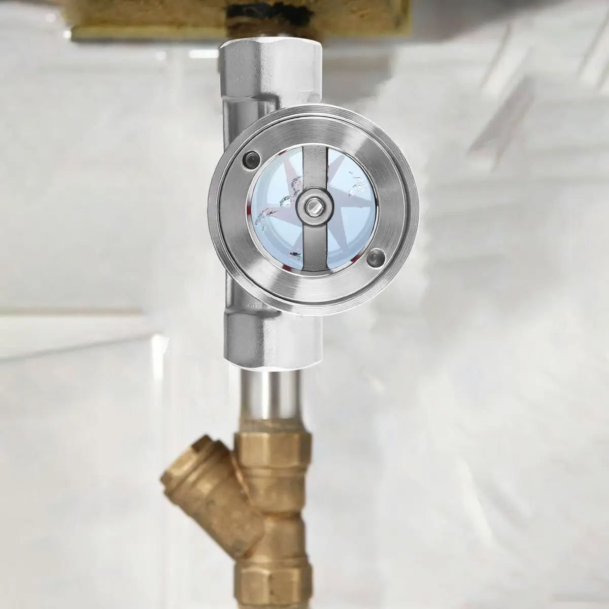 Antrader 3/4" NPT Female Stainless Steel Flow Indicator | Visual Pipeline Monitoring - view 6