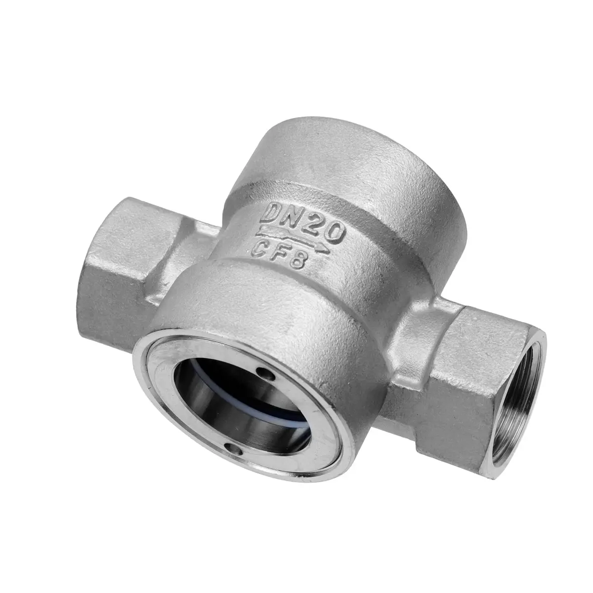 Antrader 3/4" NPT Female Stainless Steel Flow Indicator | Visual Pipeline Monitoring - view 3