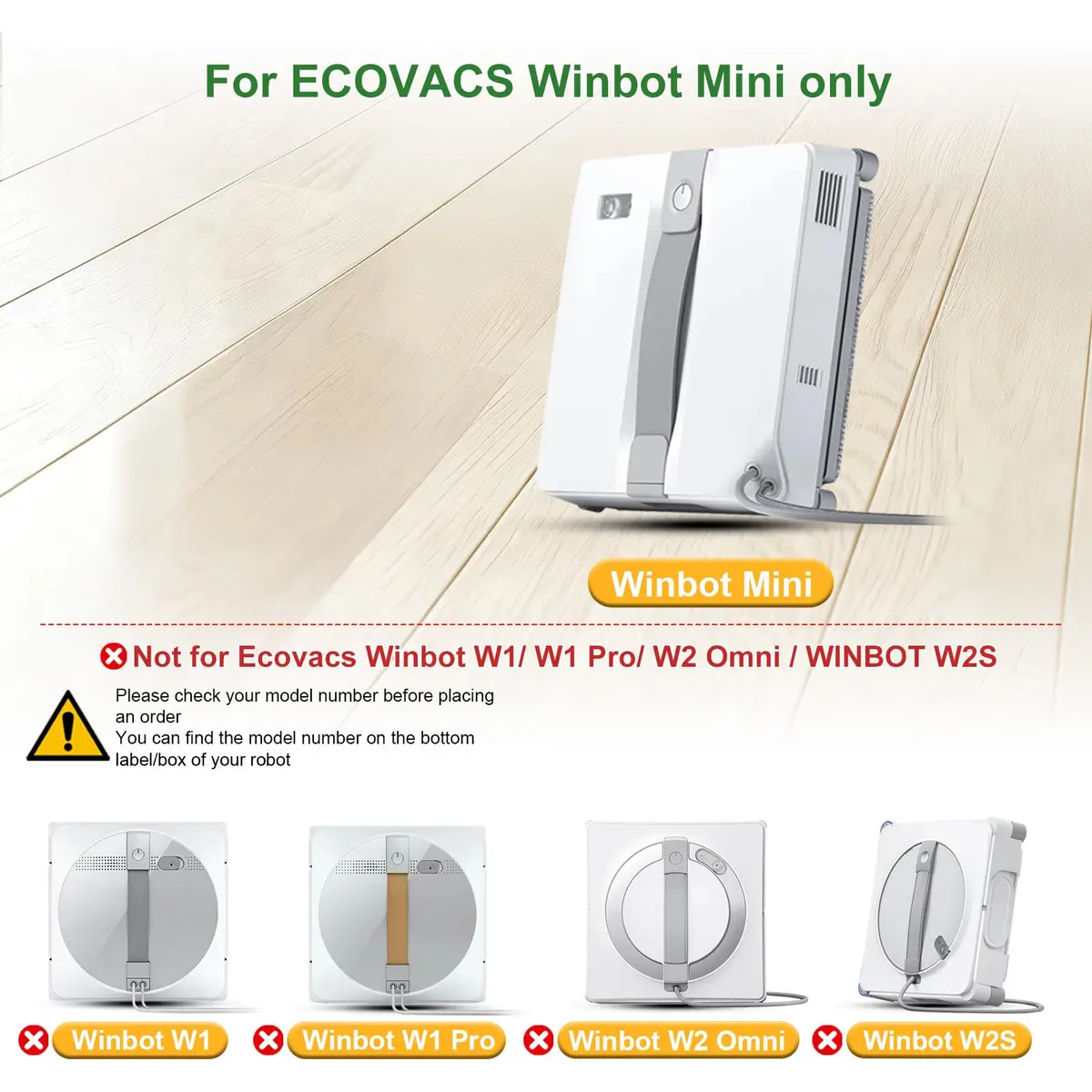 Frexusuent Replacement Mop Pads for ECOVACS Winbot Mini Window Cleaner | 12 Pcs Washable Microfiber Cleaning Rags - view 7