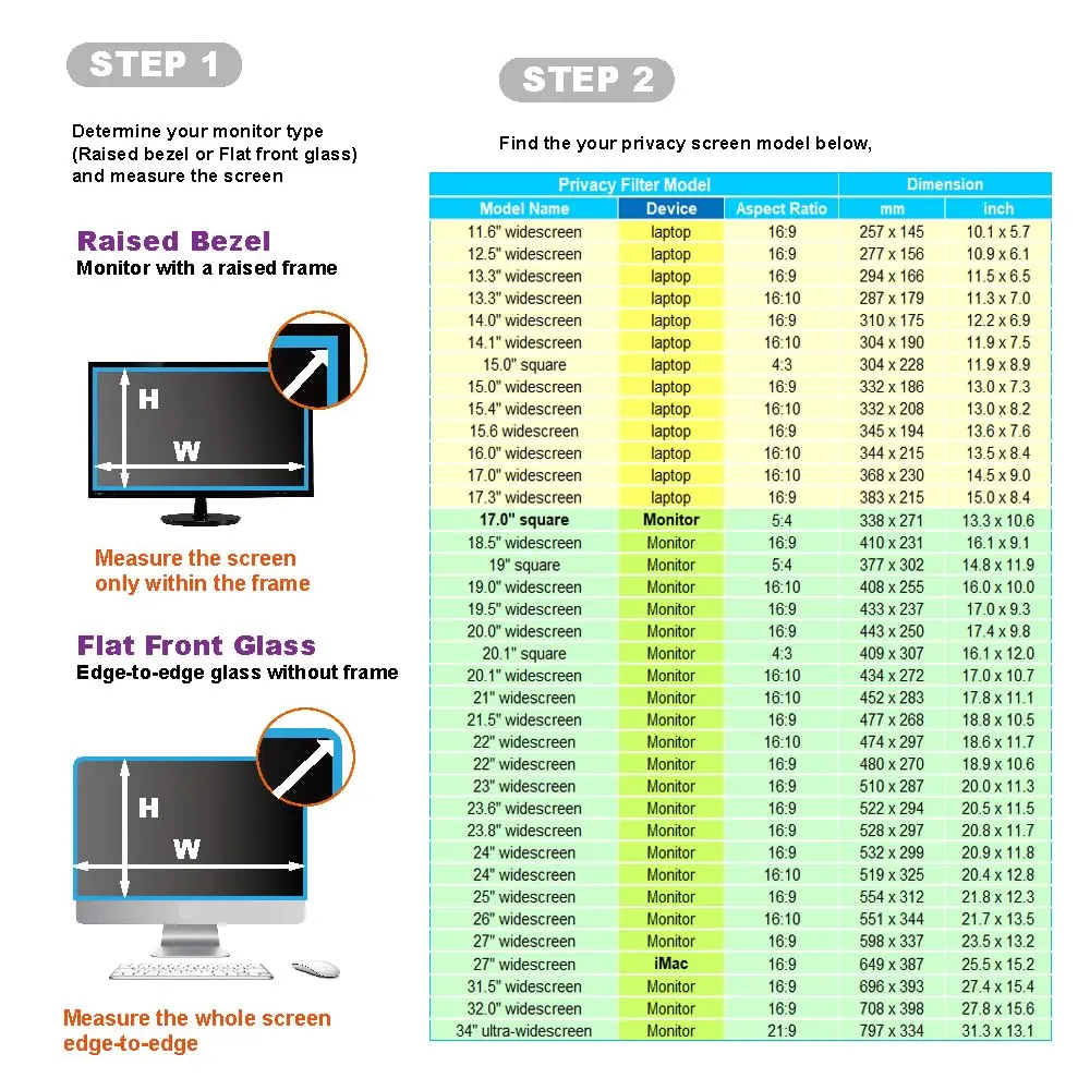 WELINC 34 Inch Computer Privacy Screen Filter for 21:9 Ultra-Wide Aspect Ratio | Anti Glare Blue Light Filter - view 3