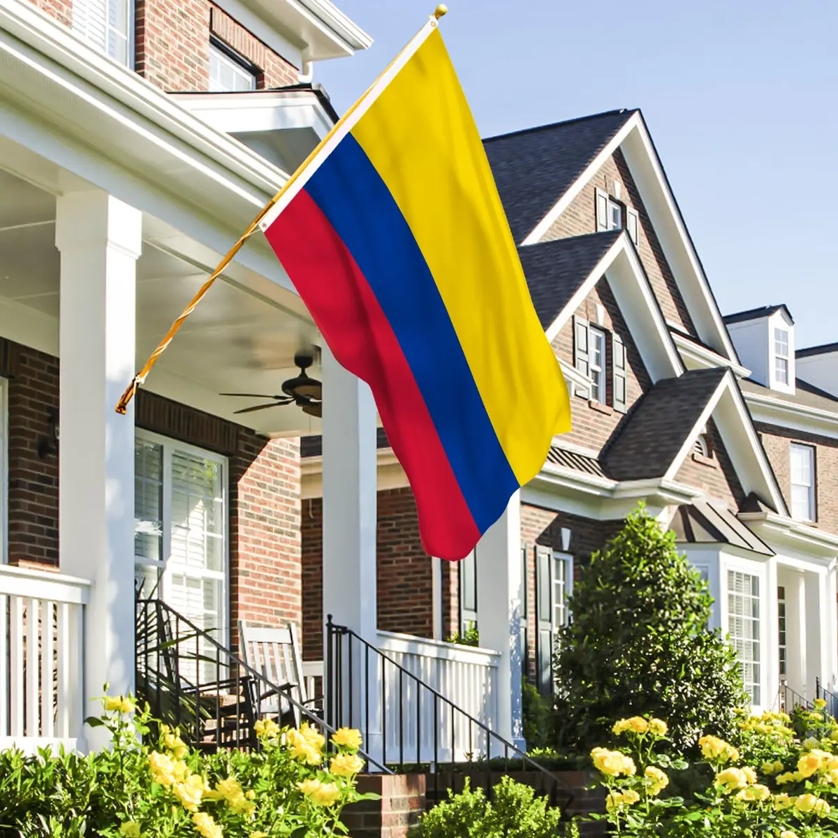 AhfuLife Colombia Flag 3x5 Ft | Double-Sided Waterproof Flag for Outdoor & Indoor Patriotism - view 4