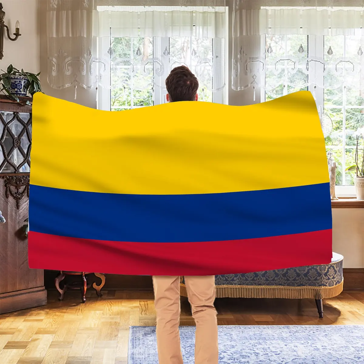 AhfuLife Colombia Flag 3x5 Ft | Double-Sided Waterproof Flag for Outdoor & Indoor Patriotism - view 5