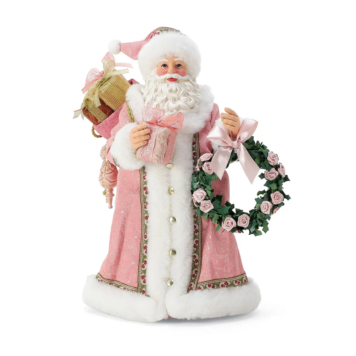 Department 56 Possible Dreams Rosy Pink Cheeks Santa Figurine 27 cm (10.5 Inch) | Hand-Crafted Christmas Tradition - view 5