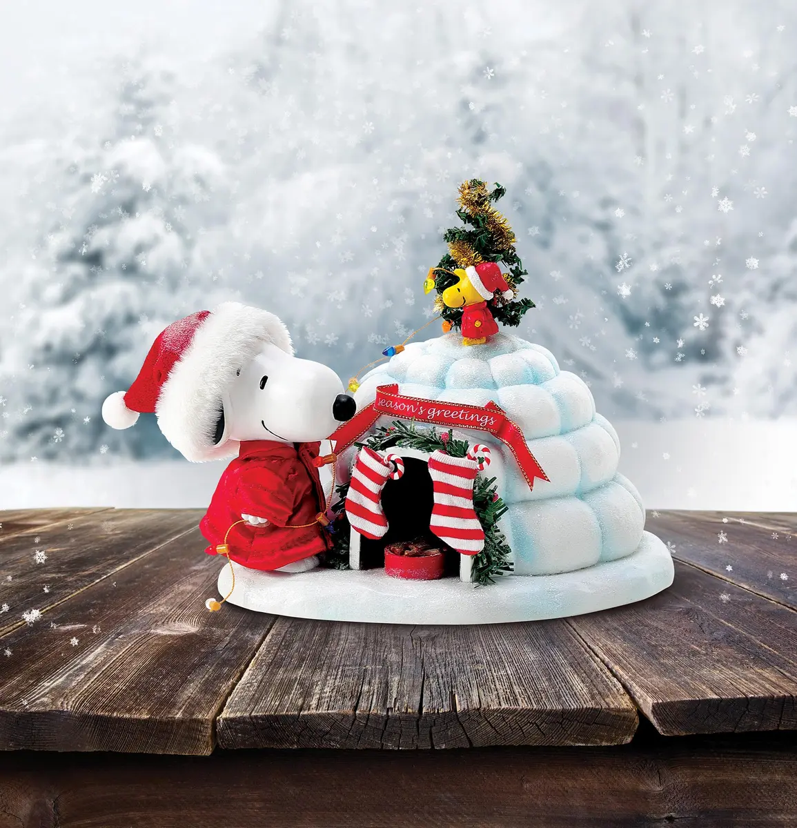 Department 56 Possible Dreams Peanuts Snoopy and Woodstock Puffer Igloo Figurine, 7 Inch, Multicolor | Handcrafted Peanuts Collectible - view 6