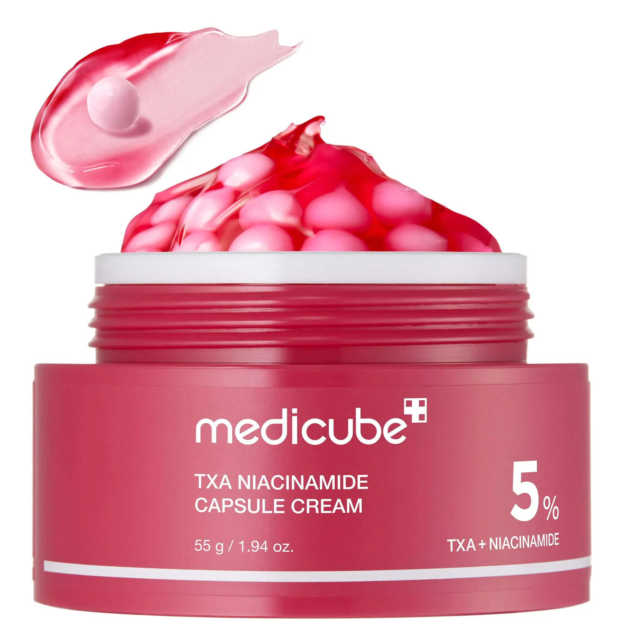 medicube Capsule Cream with TXA + Niacinamide Dual Radiance Moisturizer for Uneven Skin Tone & Texture, 1.94 oz - main product image