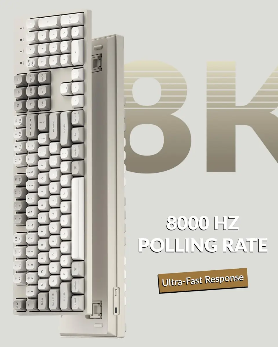 Keychron C2 Pro Full Size Wired Mechanical Keyboard with 8K Hz Polling Rate | RGB Backlit, Hot-Swappable, Mac & Windows Compatible - view 2