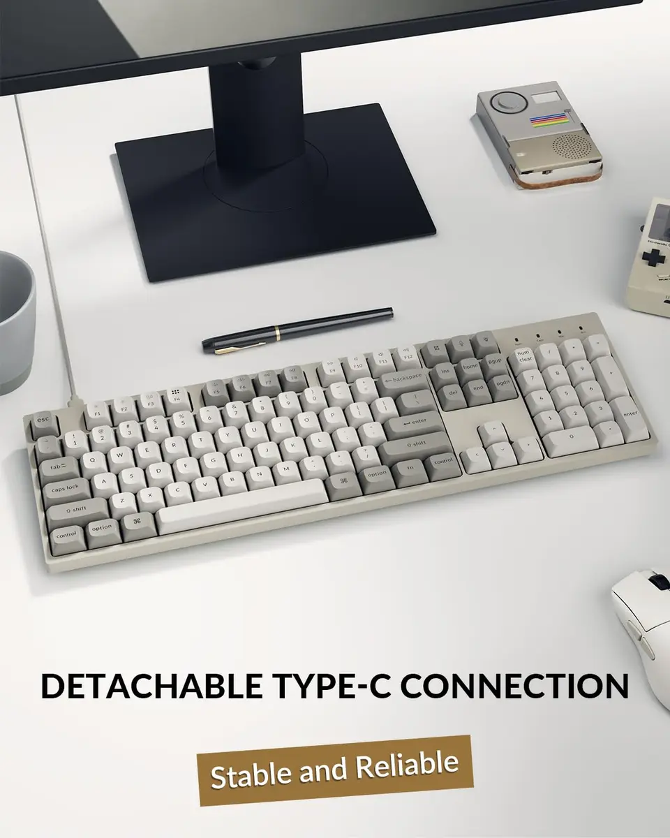 Keychron C2 Pro Full Size Wired Mechanical Keyboard with 8K Hz Polling Rate | RGB Backlit, Hot-Swappable, Mac & Windows Compatible - view 4