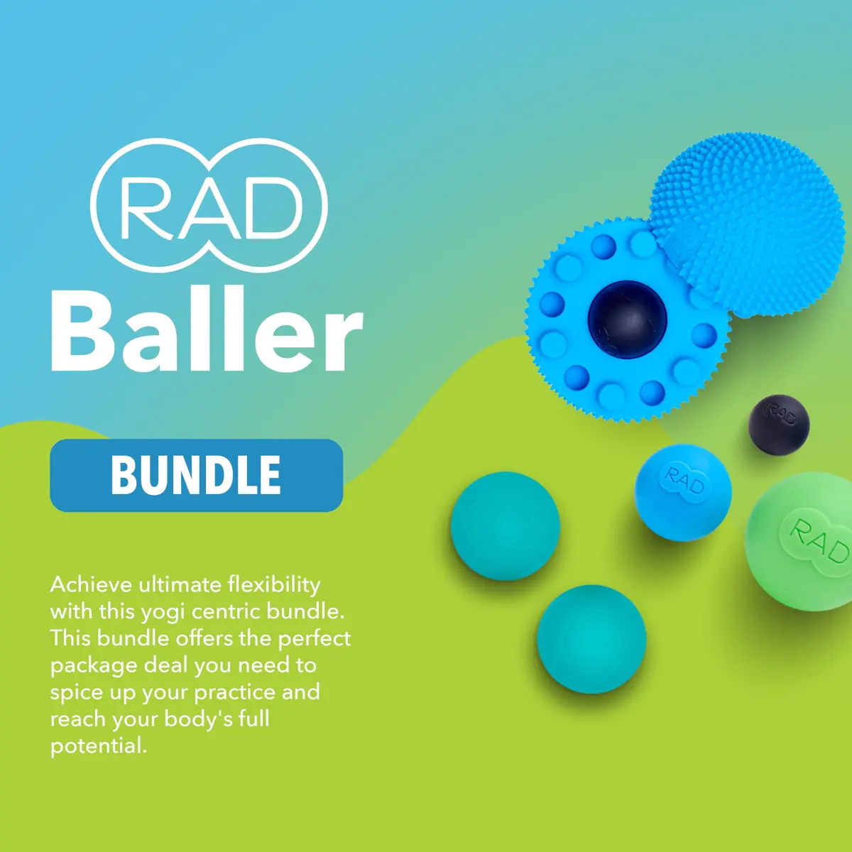 RAD Baller Bundle Myofascial Release Balls 5 Tools (Set of 5) - view 2