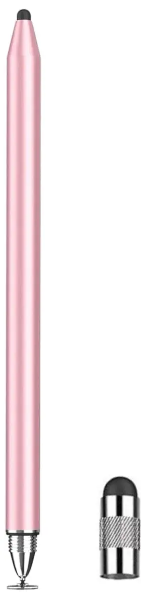 fllynewrite 3-in-1 Stylus Pen for Samsung Galaxy Tab A9+/A8/A7/A7 Lite & iPad Pro/iPhone/Fire/Surface, Rose Gold (1 Disc Tip + 1 Cap) - view 5