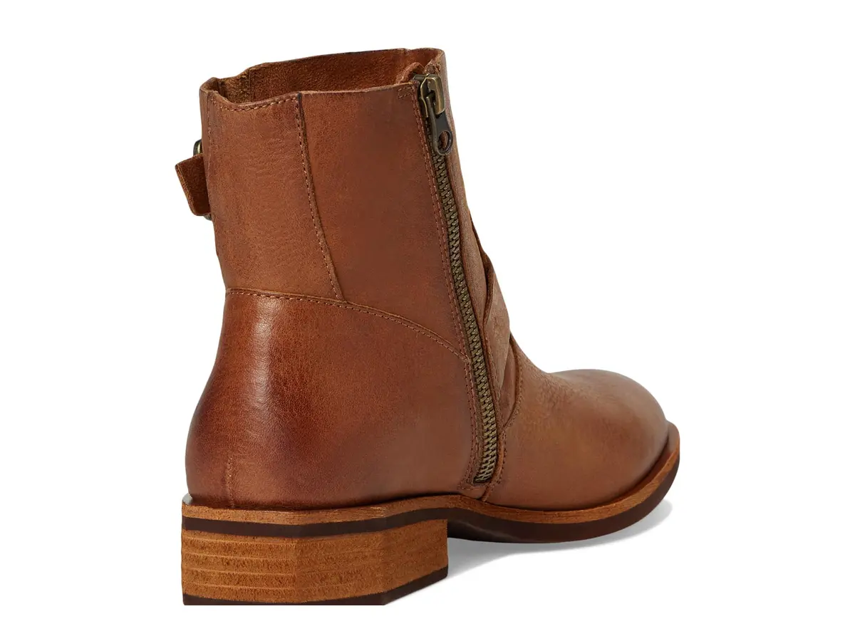KORK-EASE Ellinor Women's Boot 9.5 Medium | Polished Leather Ankle Boot with Zipper & Buckled Straps - view 5