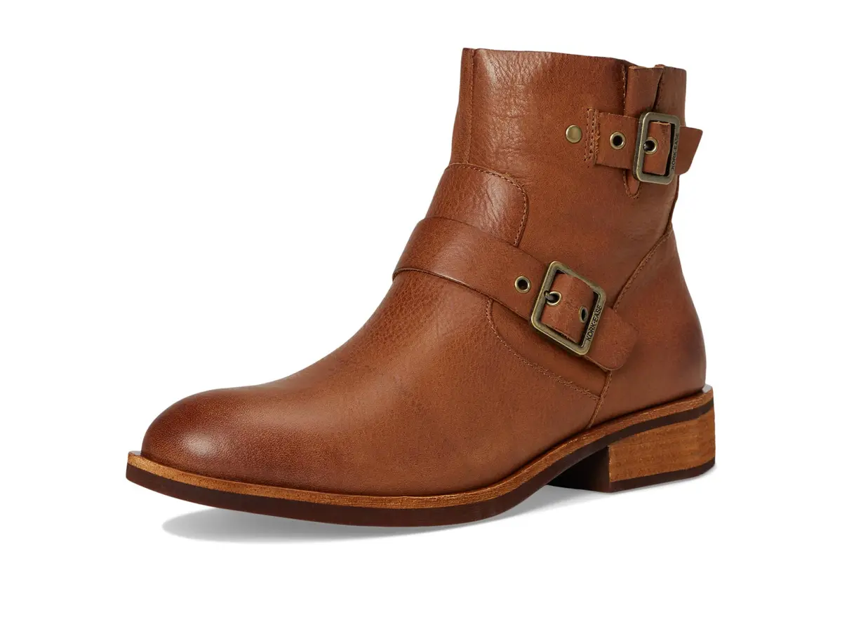 KORK-EASE Ellinor Women's Boot 9.5 Medium | Polished Leather Ankle Boot with Zipper & Buckled Straps - view 7