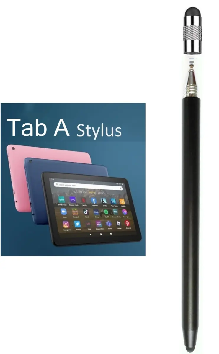 fllynewrite 3-in-1 Stylus Pen for Samsung Galaxy Tab A9+/A9/A8/A7/A7 Lite, iPad Pro/iPhone/Fire/Surface | Universal Touchscreen Input Pen (Black) - main product image