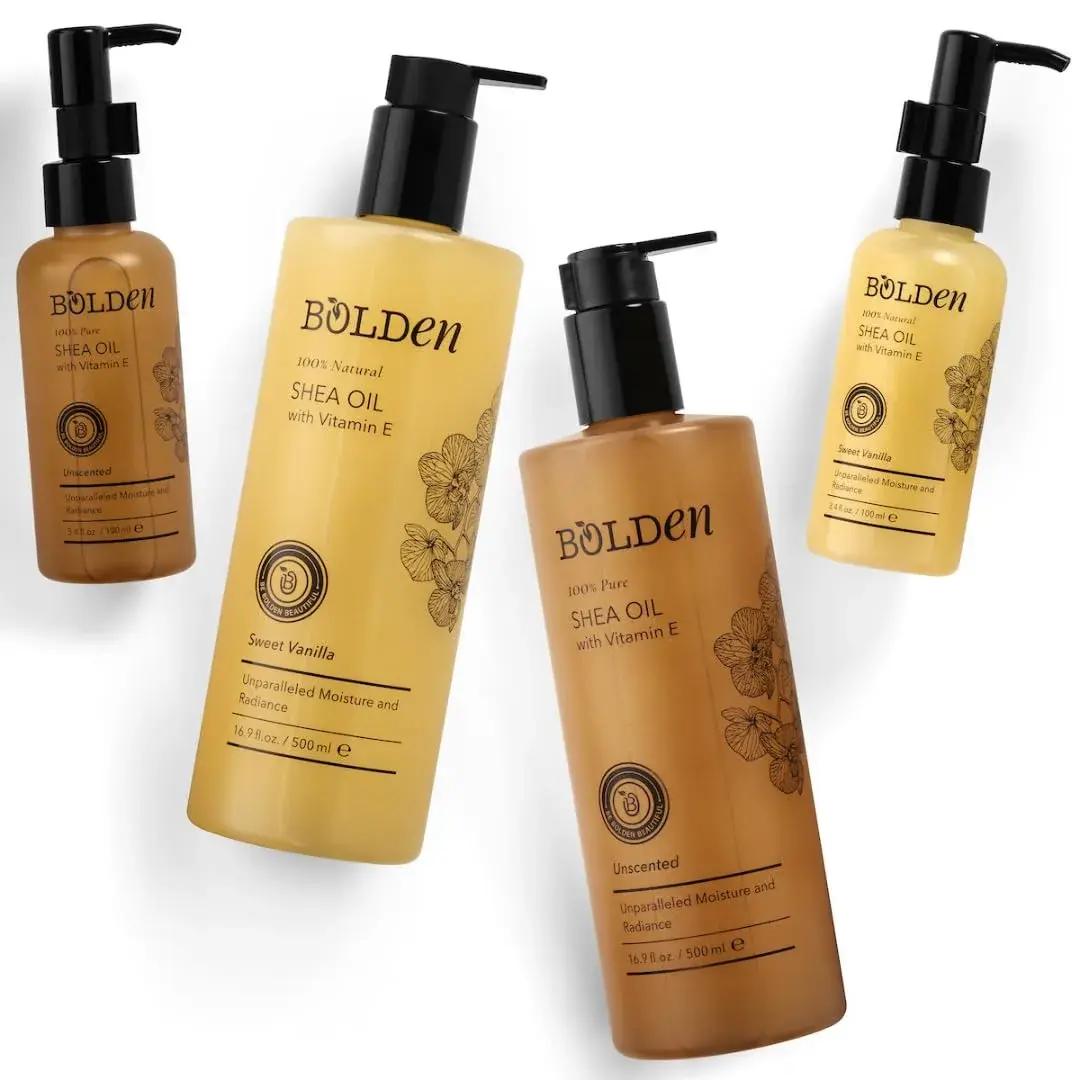 BOLDEN Shea Oil with Vitamin E, Unscented 499ml (16.9 Fl Oz) | Deeply Moisturizes Dry Skin - view 6