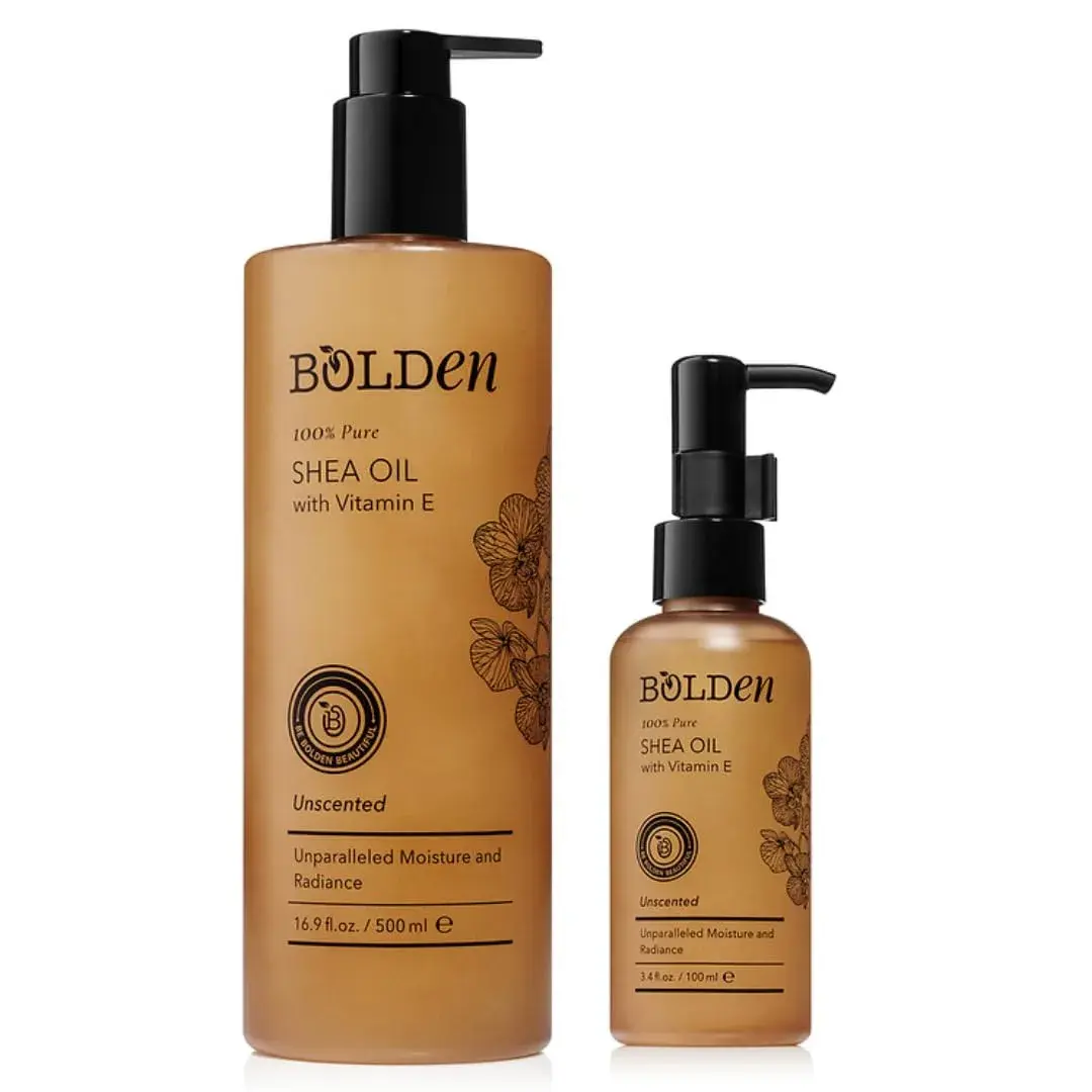 BOLDEN Shea Oil with Vitamin E, Unscented 499ml (16.9 Fl Oz) | Deeply Moisturizes Dry Skin - view 4