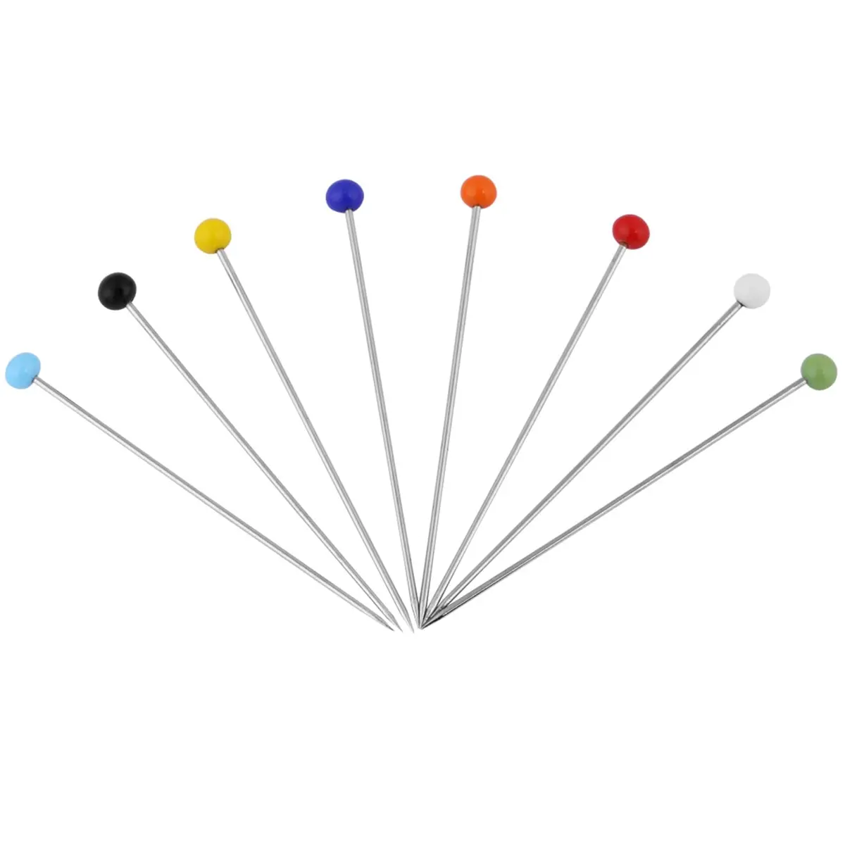 Zerodis Sharp Pin 30mm Multicolor Glass Ball Head Sewing Needles | Wide Application, 800/1000 pcs - view 2